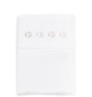 Set lenzuola per lettino Fish Rose (lenzuola + federa + angoli)