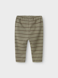 Pantalone morbido rigato - Verde