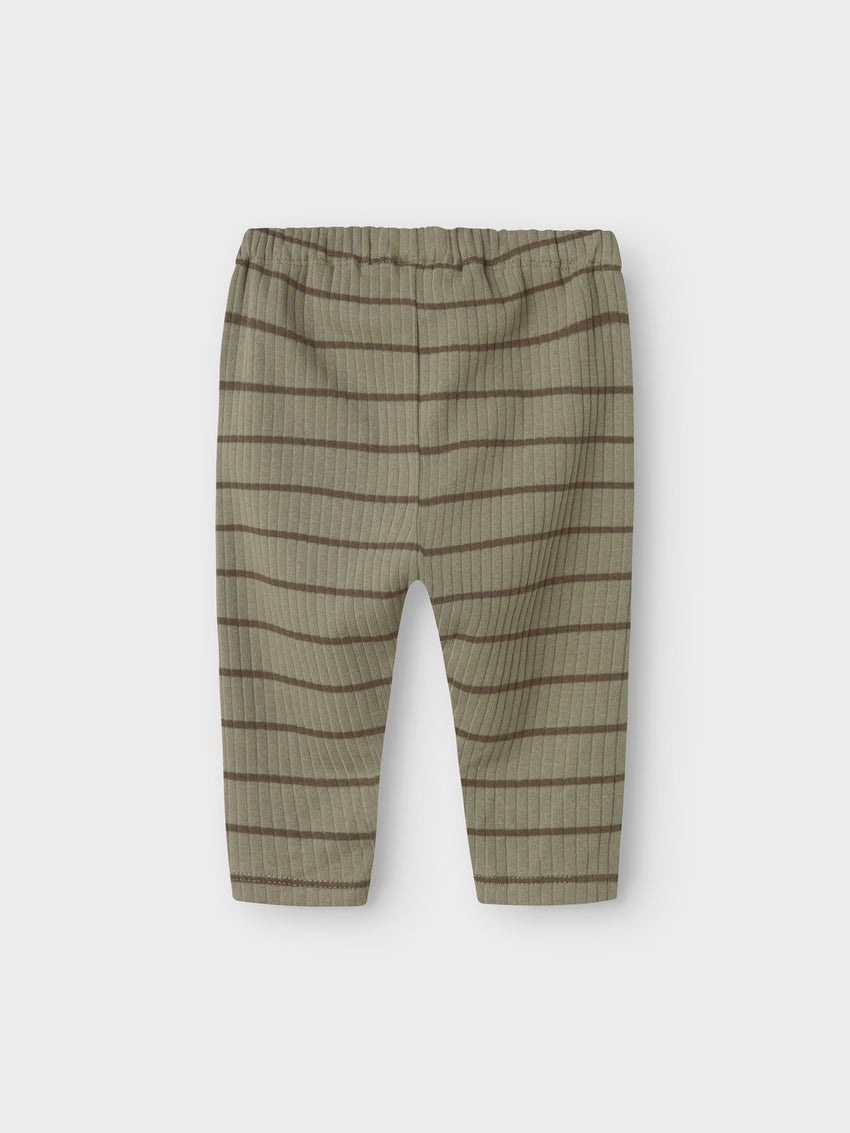 Pantalone morbido rigato - Verde