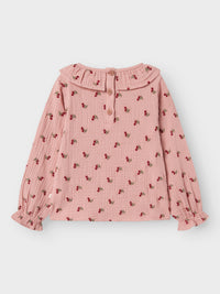 Blusa con colletto - Fantasia Cherry