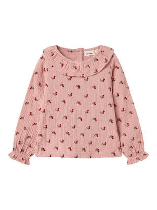 Blusa con colletto - Fantasia Cherry