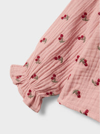 Blusa con colletto - Fantasia Cherry