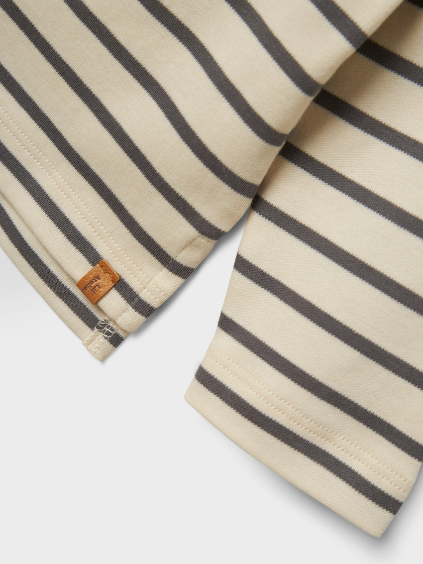 Maglia girocollo - Righe grigio scuro