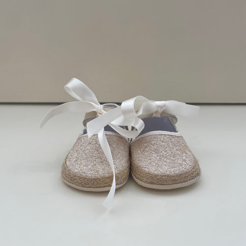 Sandalo cullo glitter con fiocco