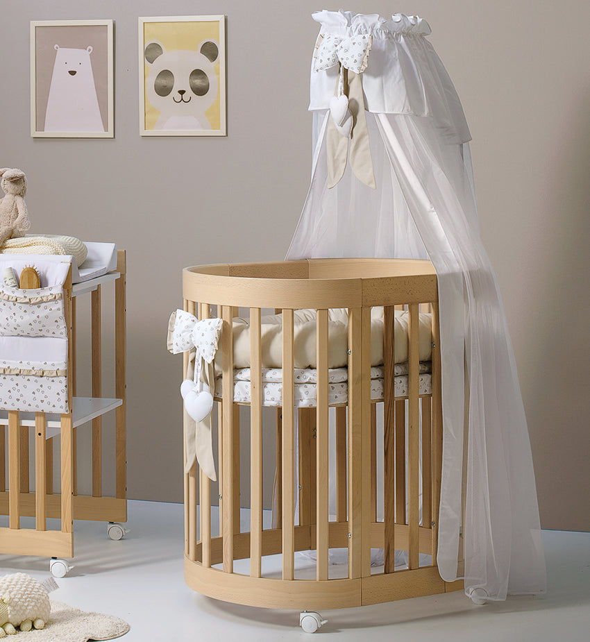Culla ovale Leonardo - Colore legno naturale