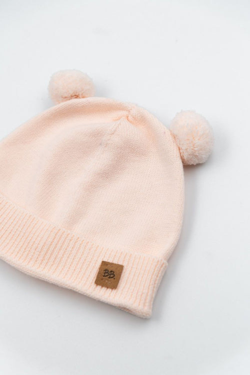 Cappellino Pom Pon - rosa chiaro tg. 0/6 mesi