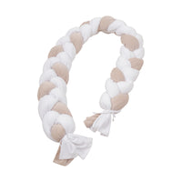 Treccia Cotone bianco e tortora - Picci