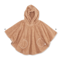Poncho in spugna - terracotta