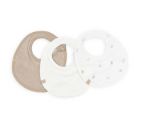 Set 3 bavaglini- beige + pesci