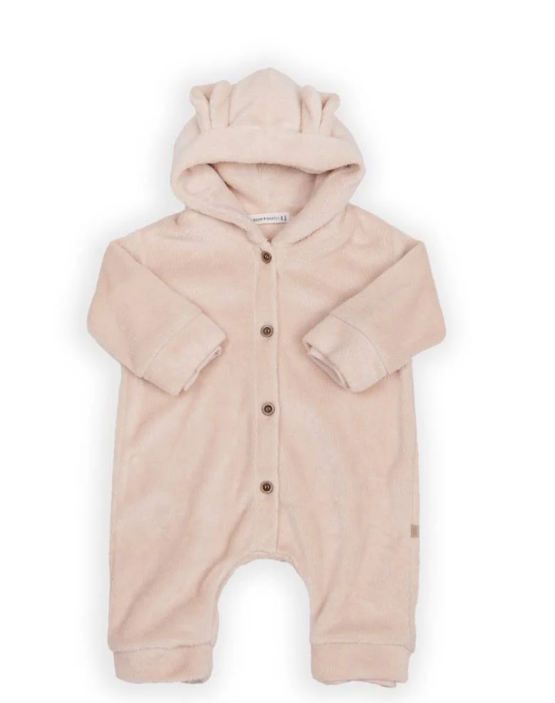 Tutina outdoor teddy - rosa - 3 mesi