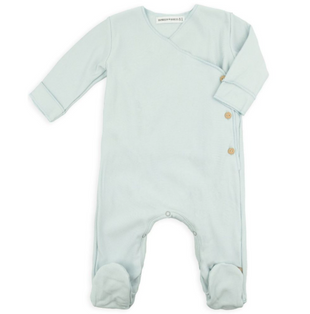 Tutina nascita caldo cotone Sky grey - tg 0/1