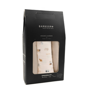Set 3 swaddle 70x70cm - the farm