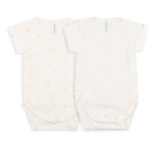 Confezione body maniche corte - Mini hearts - tg. 1 mese