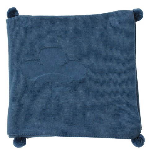 Coperta da culla in lana e cotone - Grigio