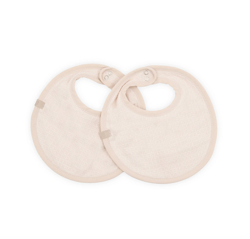 Set bavaglino Waffle 2 pezzi - WARM WHITE 345