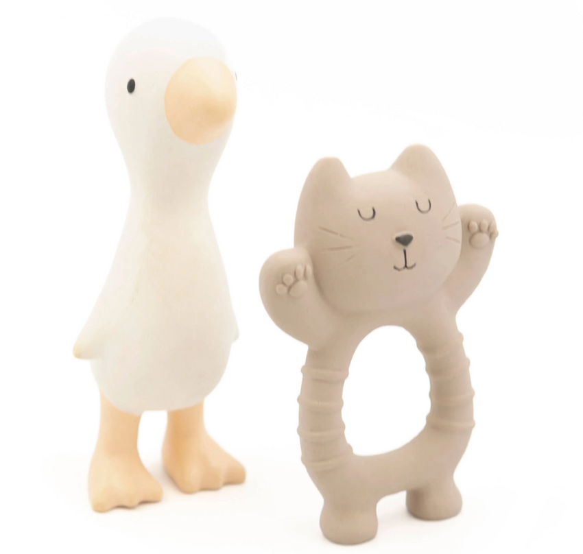 Set in gomma naturale - Gatto + Oca