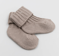 3PC in GIFT BOX Calze Spesse - Sabbia 09 - Tg. 0/3 mesi