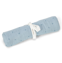 Copertina in mussola 120x120 - Blu Little
