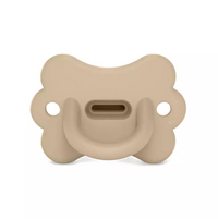 Ciuccio fiore im silicone beige