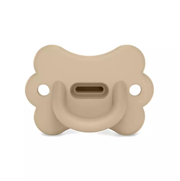 Ciuccio fiore im silicone beige
