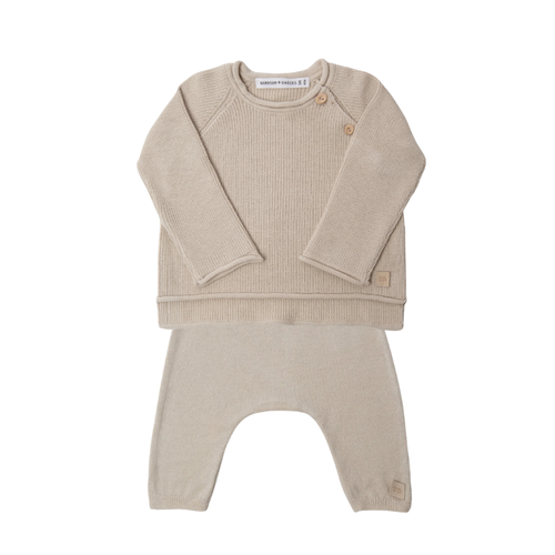 Completino in maglio Sand - tg. 3 mesi