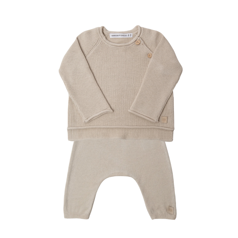 Completino in maglio Sand - tg. 6 mesi