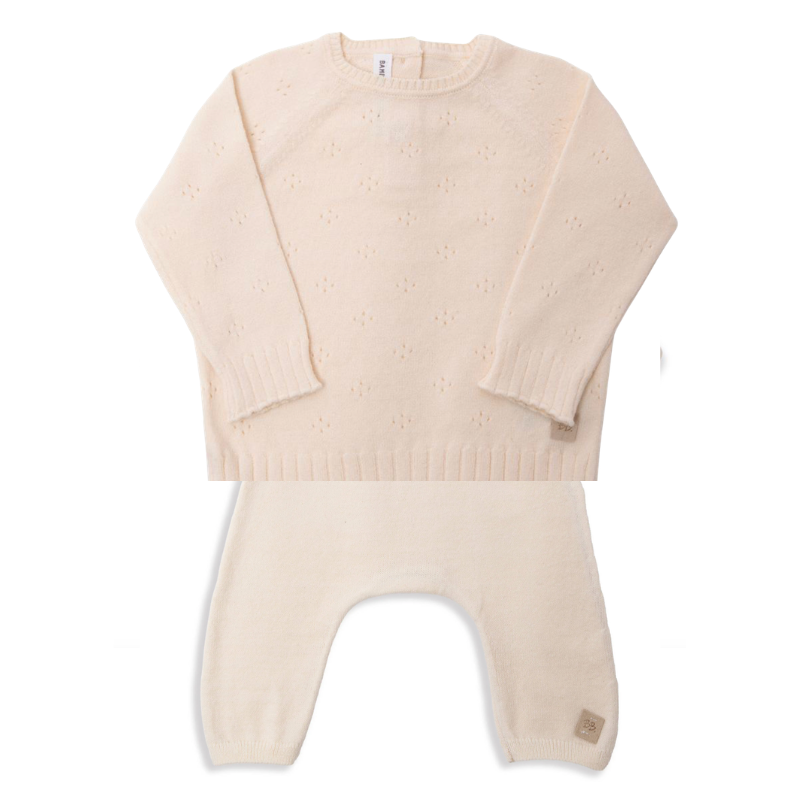 Completino in maglio Water pink - tg. 6 mesi