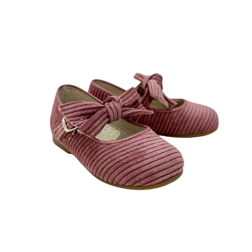 BALLERINA CON FIOCCO IN VELLUTO A COSTE - B3701