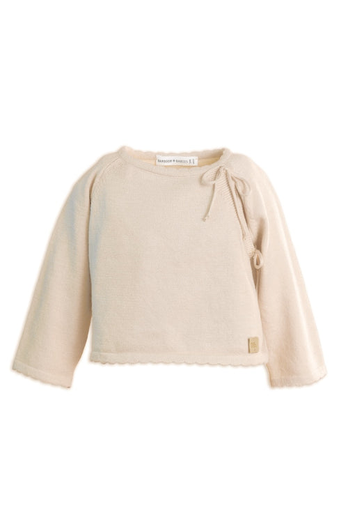 Maglia con apertura incrociata