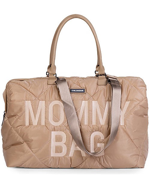 Mommy Bag Trapuntata Borsa Fasciatoio - 55 x 30 x 40 cm - Beige