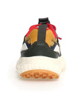 YAMANO 3 JUNIOR. Sneakers in ecopelle e tessuto tecnico, Verdone-Zucca