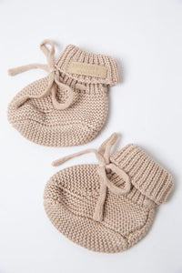 Babbucce tricot beige