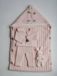 Sacco nanna in lana per culla carrozzina - Rosa