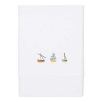 Set lenzuola per lettino - Barchette + angolo azzurro