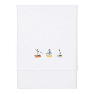 Set lenzuola per lettino - Barchette + angolo azzurro