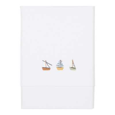 Set lenzuola per lettino - Barchette + angolo azzurro