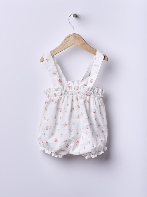 Pagliaccetto con bretelle fiori - WD
