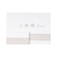 Set lenzuola Picci Culla/Next to me - beige