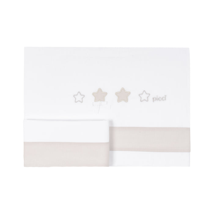 Set lenzuola Picci Culla/Next to me - beige