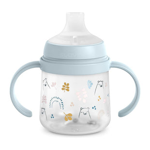 Bicchiere con manici - azzurro
