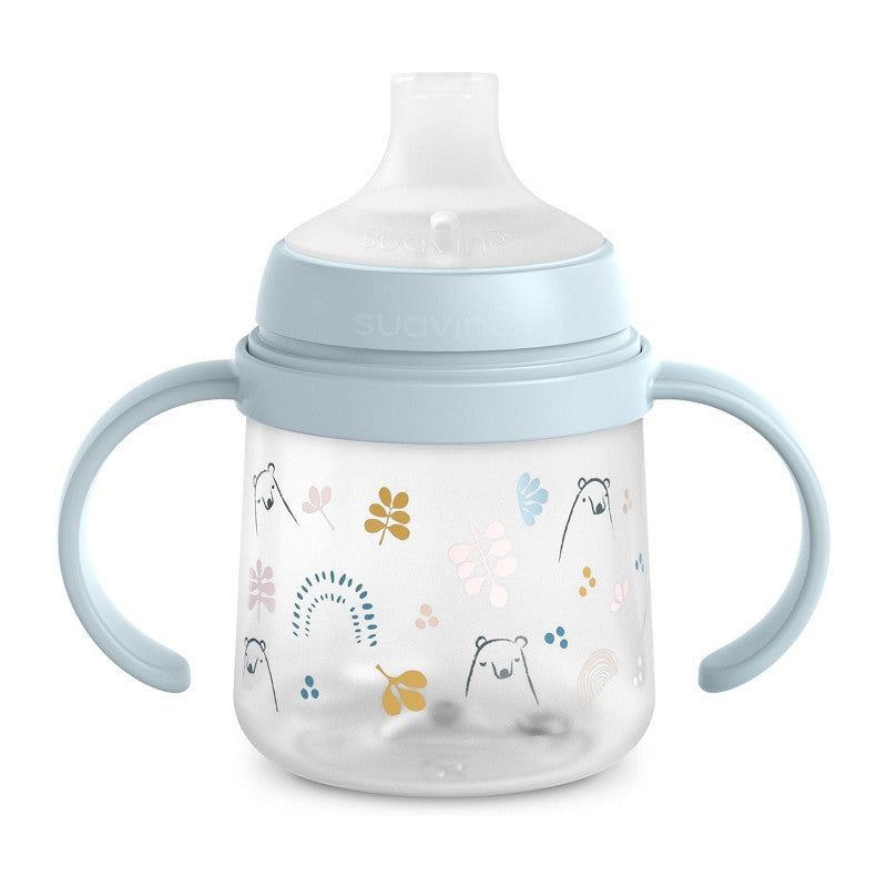 Bicchiere con manici - azzurro