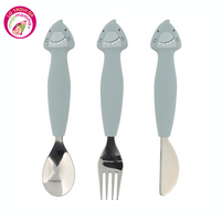 Posate in acciaio e silicone - Squaletto
