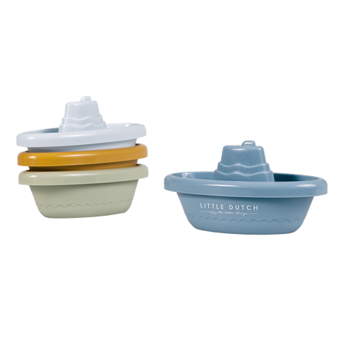 Barchette in plastica per bagnetto - Blu - Little dutch
