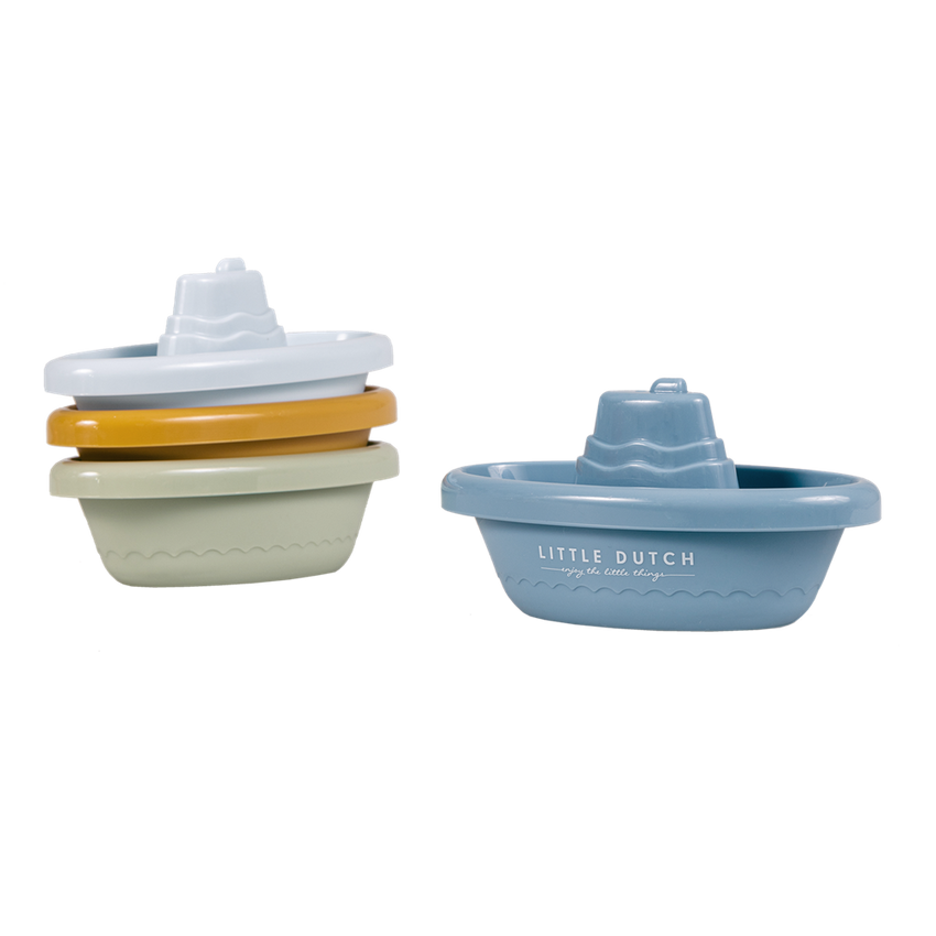 Barchette in plastica per bagnetto - Blu - Little dutch