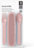 Set posate con astuccio - Suavinex - Rosa