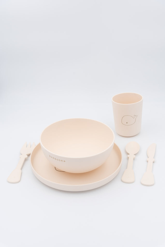 Set per la pappa in bamboom - Avorio