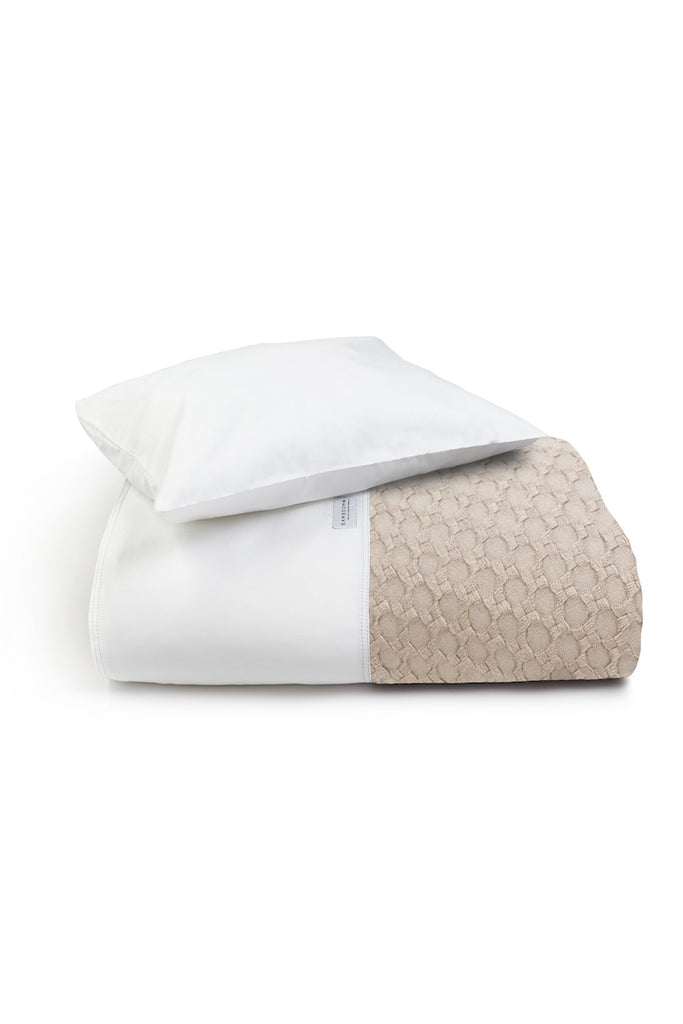 Copri piumone lettino con federa Beige