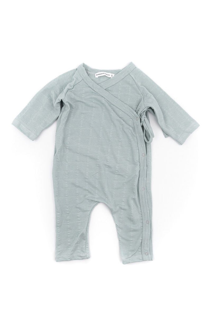 Tutina incrociata - azzurro - tg. 1 mese